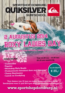 Roxy lady's day surfschool sportshop domburg